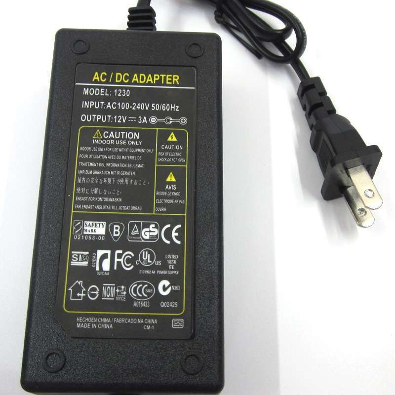 四针电源适配器12V2A3A4A5A6A6.5A6.667A7A8A10A3针4针打印录像机