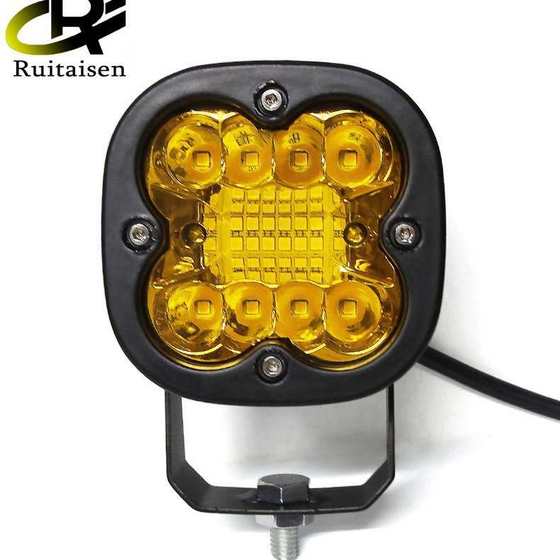新款黄光工作灯汽车摩托车LED灯