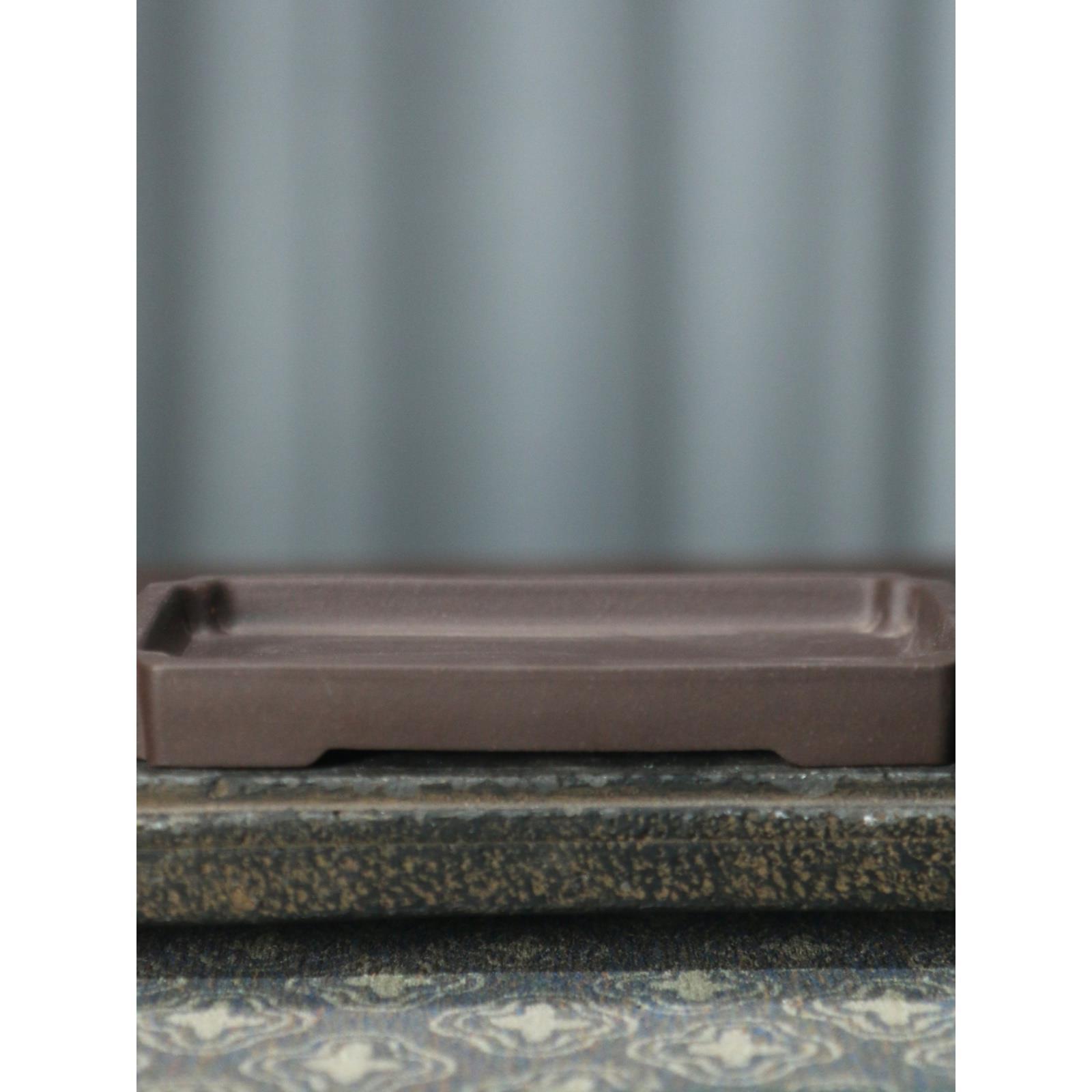 紫砂花盆长方形无孔托盘底座吸水石上水石附石菖蒲底盘几座觅陶乡