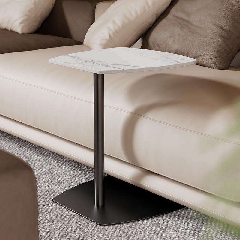 意式极简岩板边几现代简约家用客厅沙发边桌角几创意可移动小茶几