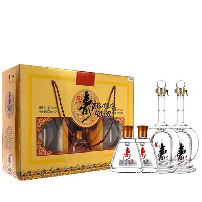 百泉春 龙寿酒礼盒装(包含42度500ml两瓶+65度100ml两瓶)纯粮酒