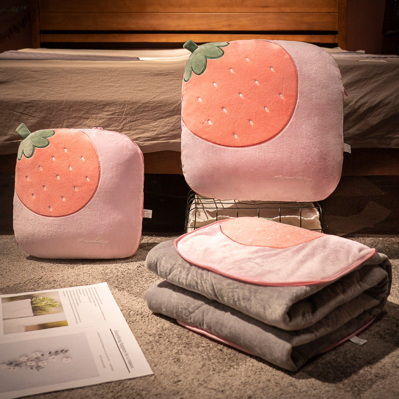 抱枕被子两用办公室折叠毯子二合一午睡枕头汽车载冬季加厚小靠枕,居家布艺,抱枕被,淘宝优惠券,粉丝福利购,淘宝优惠卷