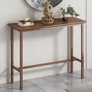 吧台桌家用阳台休闲高脚条桌靠墙长桌椅酒吧桌子简约边实新疆包邮