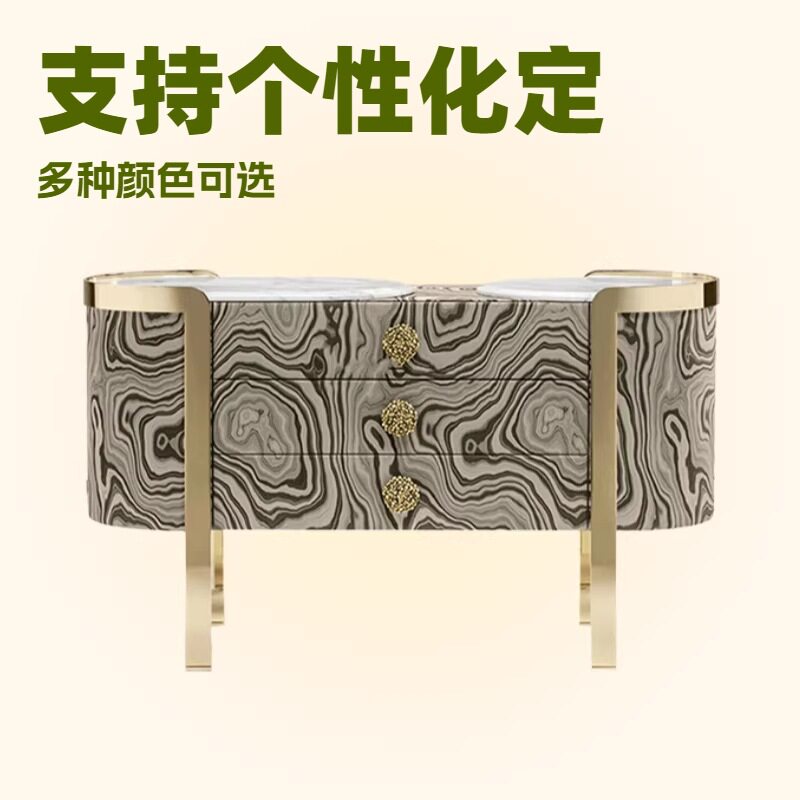轻奢玄关柜设计师别墅豪宅走廊靠墙装饰餐边柜储物收纳柜卧室斗柜