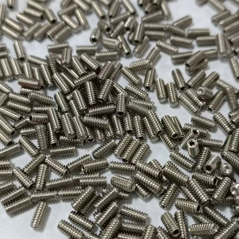 SUS304不锈钢内六角无头凹端英制机米螺丝止付紧定直径1/8-1/2