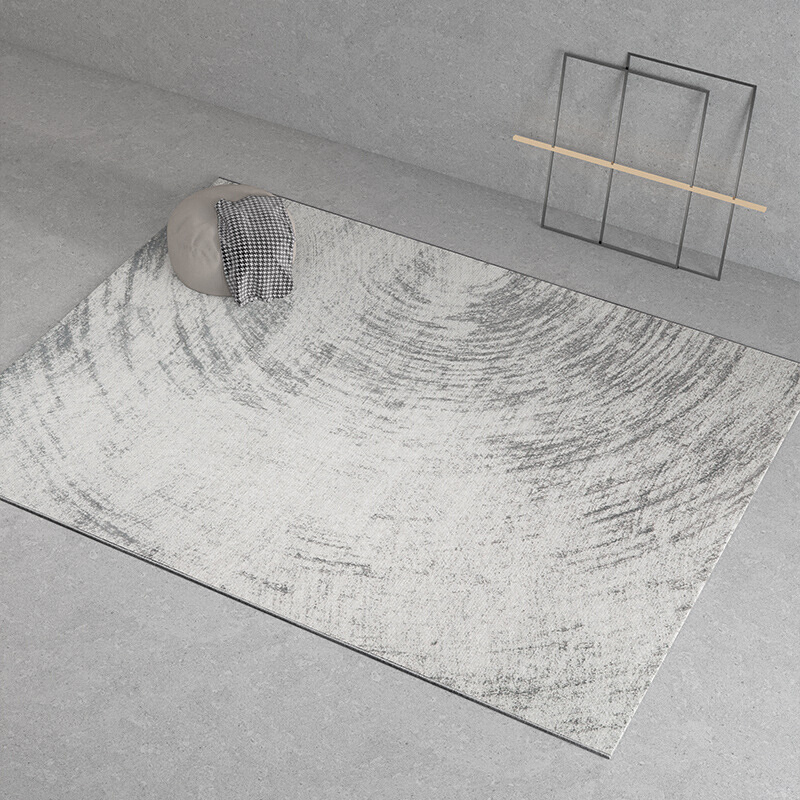 宇秀地毯客厅现代极简灰色高级耐脏茶几毯满铺好打理地垫轻奢风