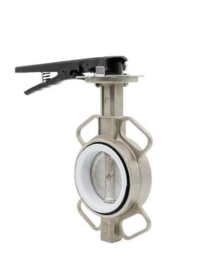 D71F-16P 304全不锈钢对夹式蝶阀四氟蝶阀DN50 65 80 100 150 200