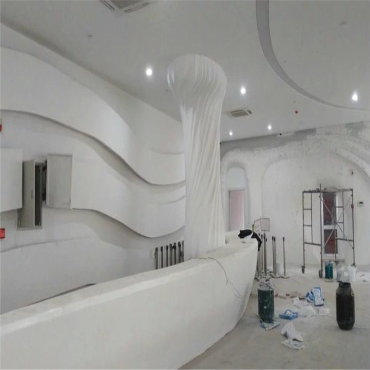 源头厂家圆弧GRG造型石膏天花板石膏线条曲面镂空异形GRG装饰材料