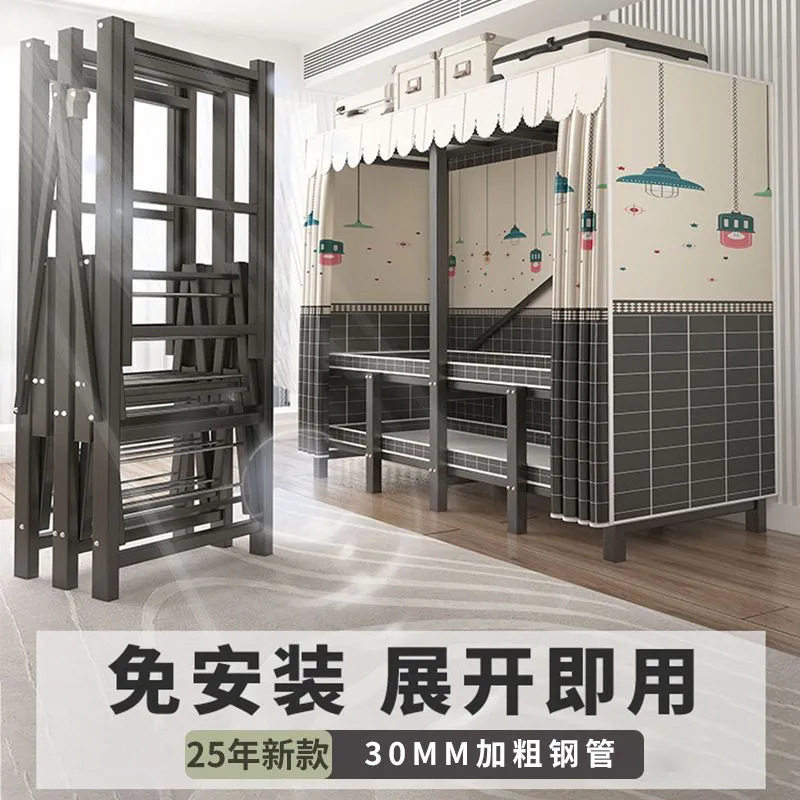 【免安装】折叠衣柜布衣柜家用卧室出租房全钢架加粗结实耐用衣橱