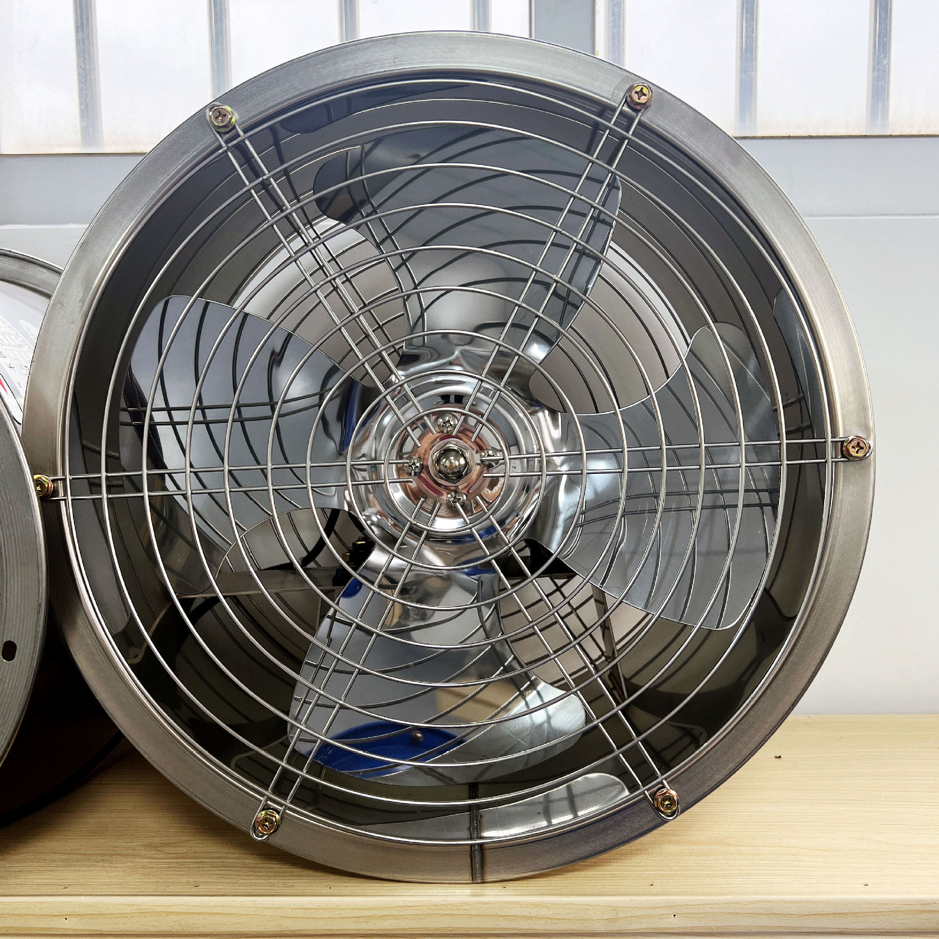 JK强力高速管道风机工业换气扇厨房轴流抽风机304不锈钢排气扇