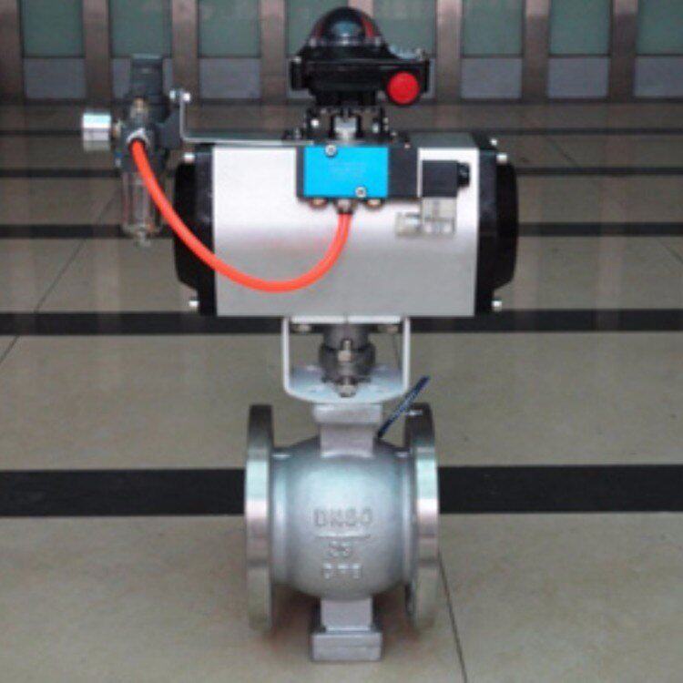 VQ671H气动V型调节球阀紧密可靠且球阀的密封面材料广泛使用