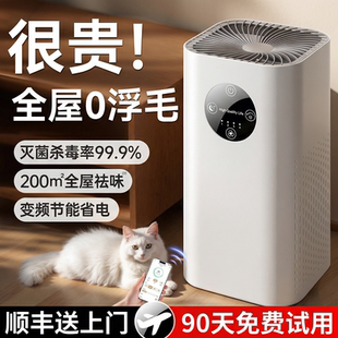 负离子空气净化器家用除甲醛猫毛过滤灰尘卧室内除二手烟雾净化机