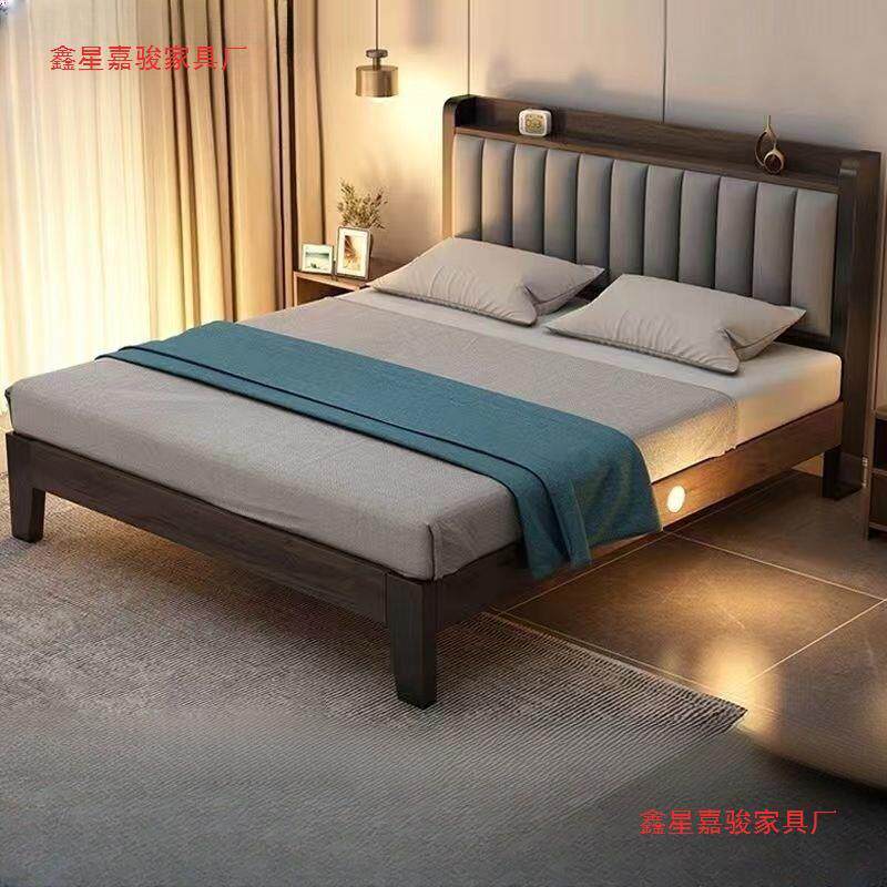 双人1.8x2米大床现代简约1.5米床加固1.2米单人床直销软包床