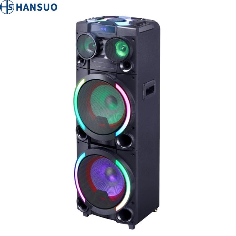 韩索12寸无线麦克风话筒音响户外便携式大音量低音炮HS-TD12P8
