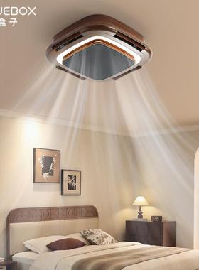 日月盒子2025新款中古无叶风扇灯全光谱护眼卧室灯隐形餐厅吊扇灯