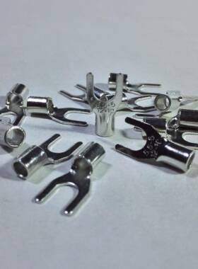 热销SNB5.5-4/5/6/8冷压接线端子Y型叉口裸端头UT铜鼻线耳0.7厚