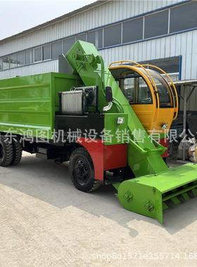 牧场粪便自动清粪车奶牛场粪水铲粪车低残留三轮式清粪机