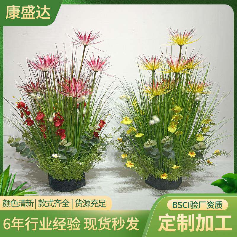 仿真芦苇洋葱草盆景狗尾巴草晴天草家居仿真绿植拍摄道具造景盆栽