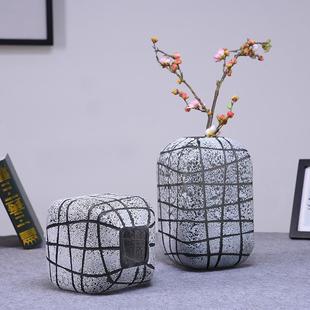 样板间创意欧式 饰 复古鲜花插花干花玻璃花瓶餐桌客厅卧室室内装