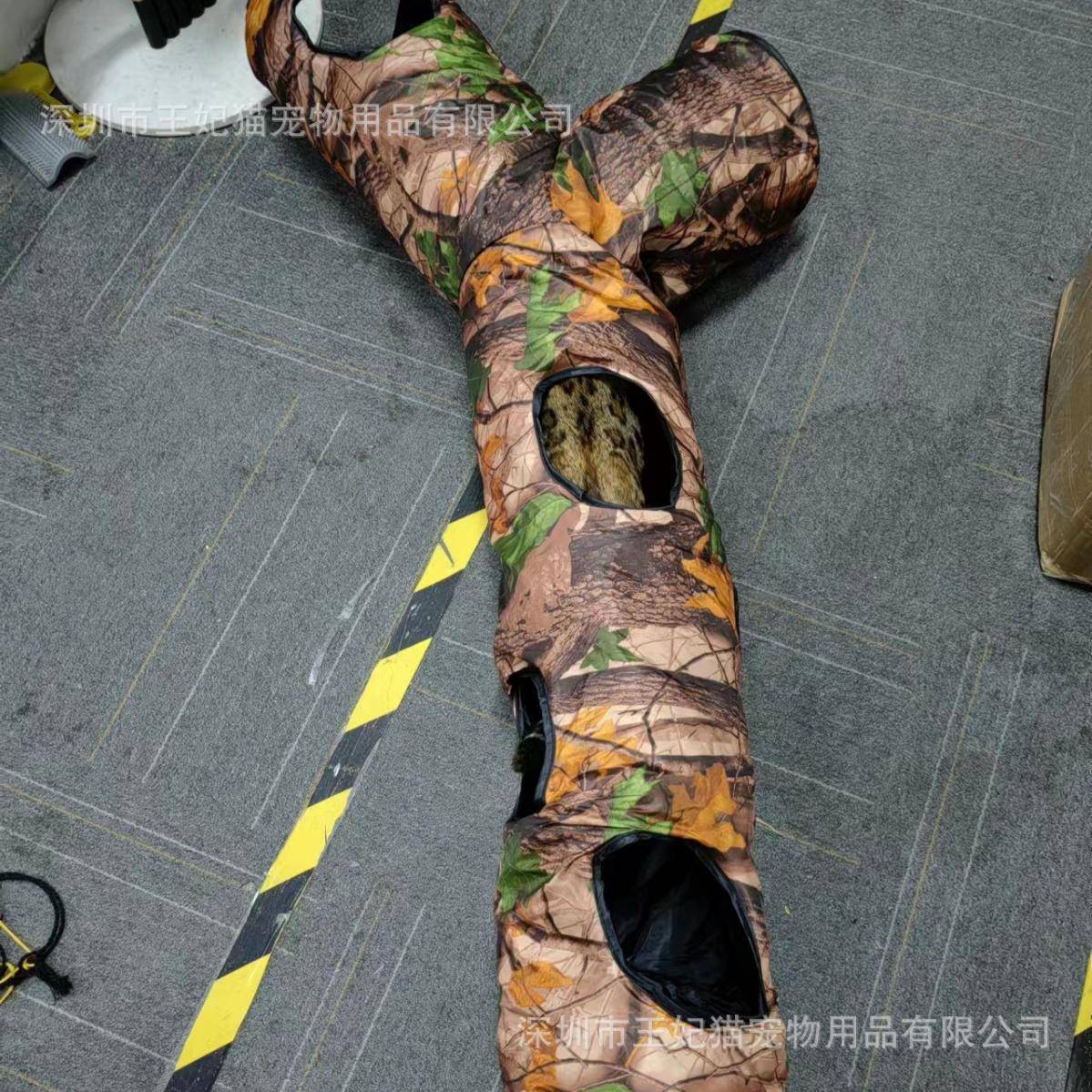 树洞猫隧道猫玩具可折叠猫通道树纹隧道宠物智益猫猫玩具滚地龙