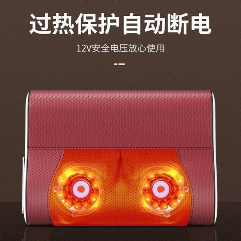 智能颈椎按摩器枕头多功能颈部腰部背部按摩枕家用加热按摩包邮