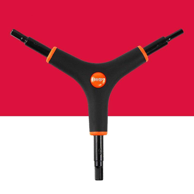 BOY 山地公路自行车修理工具单车 4/5/6mm内六角扳手 Y型维修扳手