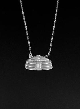 精致吉祥结款蒙古包项链民族风蒙古族饰品轻奢小众设计百搭锁骨链