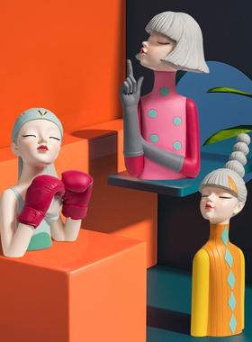 现代简约桌面摆件电视柜客厅装饰玄关摆设女装店橱窗陈列软装搭配