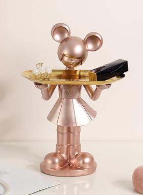 星际女孩入户玄关放车钥匙耳钉口红手链收纳器皿鞋柜桌面摆件摆设