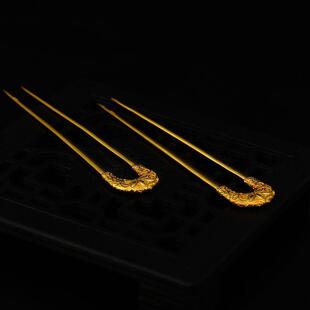 古典唐风初唐U形发钗汉服发簪发饰盘发簪子唐风复古宫廷风小U钗