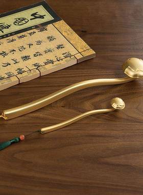 金色如意客厅装饰品乔迁开业礼品办公桌摆件13cm送礼小众大气饰品