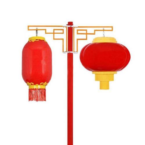 双耳中国结路灯户外防水景观灯发光中国结灯笼装饰节日路灯