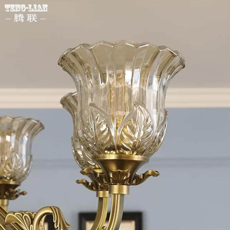 欧式全铜水晶吊灯法式客厅餐厅灯别墅大厅主卧室灯美式复古吊灯具,家装灯饰光源,智能吊灯,淘宝优惠券,粉丝福利购,淘宝优惠卷