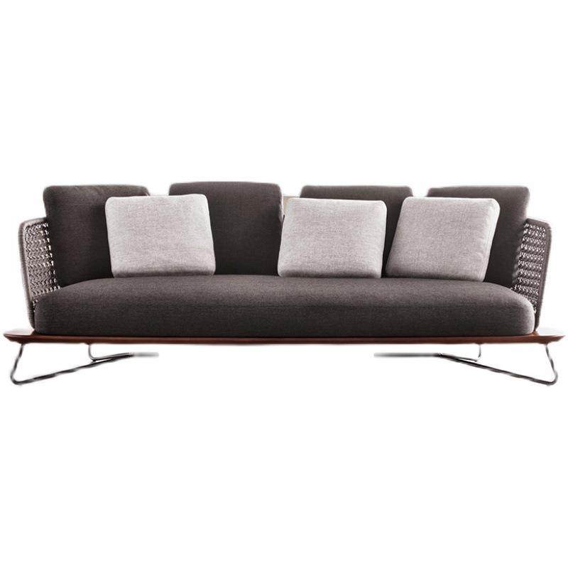 户外藤编沙发椅北欧实木露天阳台花园室外双人防水藤沙发庭院家具,住宅家具,藤/竹沙发,淘宝优惠券,粉丝福利购,淘宝优惠卷