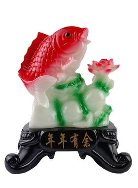 经典爆款年年有余摆件招财客厅酒柜玄关装饰品乔迁开业工艺品