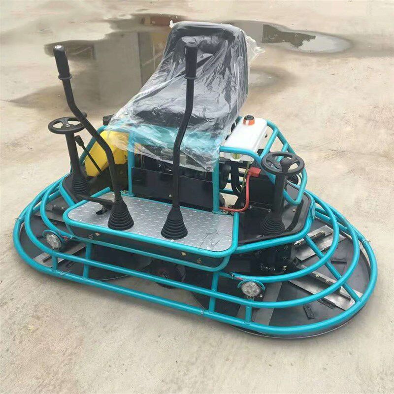 混凝土座驾抹光机水泥路面双盘收光机汽油驾驶室压实机路面整平机