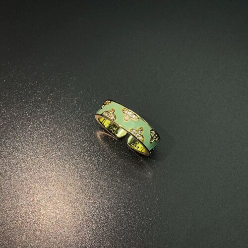 Vintage古着 Lucky mint green戒指