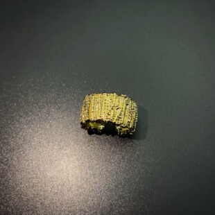 Vintage古着 Liquid Gold Ripple戒指