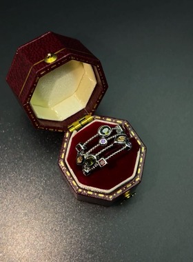 Vintage古着 Starry sky zircon戒指