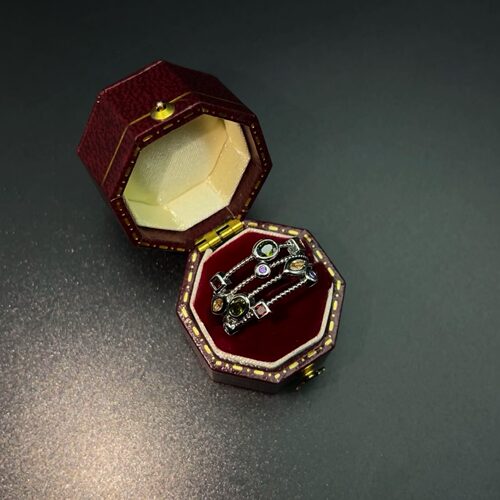 Vintage古着 Starry sky zircon戒指