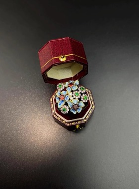 Vintage古着 Dripping oil flower戒指