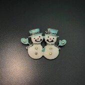 Vintage古着 Elk胸针 the Snowman