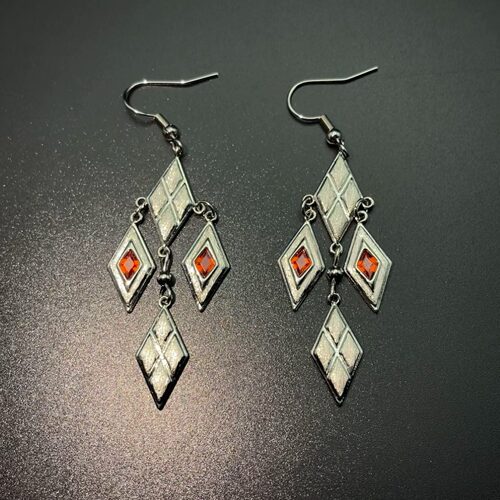 Vintage古着 Church stained glass耳饰