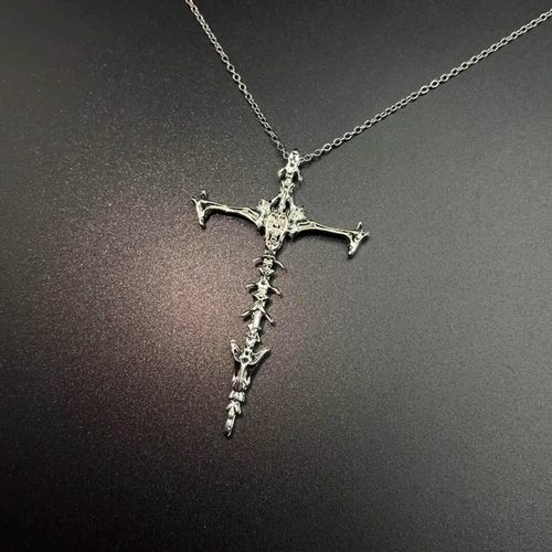 Vintage古着 The Sword of Skeleton项链