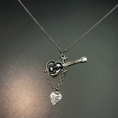 Vintage古着 Skull guitarist项链