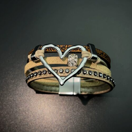 Vintage古着 Leather love手环
