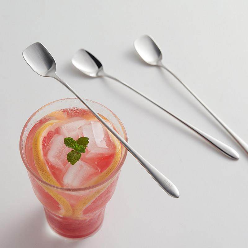 米立风物不锈钢长柄勺奶粉咖啡搅拌棒蜂蜜勺精致冰勺甜品勺小勺子