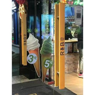 定制玻璃门拉手中式雕刻实木大门酒店原木把手拉手大拉手订做LOGO