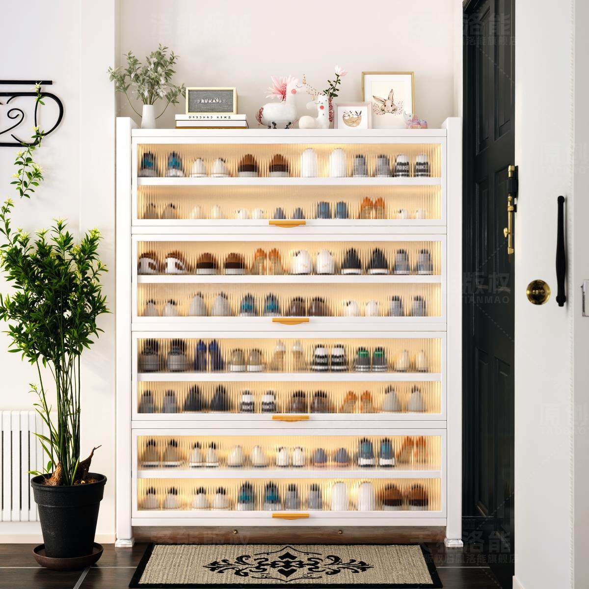 钢制鞋柜鞋架多层家用门口置物架2025新款收纳柜储物柜入户玄关柜,住宅家具,鞋架,淘宝优惠券,粉丝福利购,淘宝优惠卷