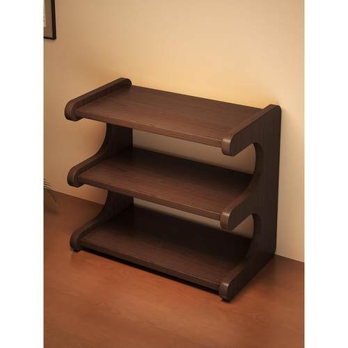 实木茶桌台面茶杯架子茶具收纳置物架小型博古架茶叶茶壶展示摆放